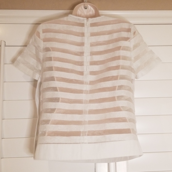 EUC 1. State Striped Sheer Box Shirt - Picture 5 of 5